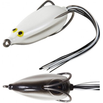 Приманка силиконовая лягушка DAIWA STEEZ SNAPPY FROG JR. WHITE BLACK