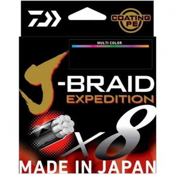 Леска DAIWA J-BRAID EXPEDITION×8E 0.22mm-300m MULTI COLOR