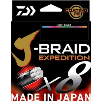 Леска DAIWA J-BRAID EXPEDITION×8E 0.28mm-300m MULTI COLOR